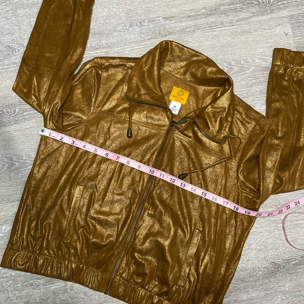 Ruby Rd. Lightweight Metallic Zip-up Jacket - Picture 8 of 11